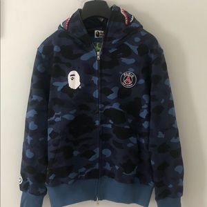 Authentic Blue Bape sweater size medium